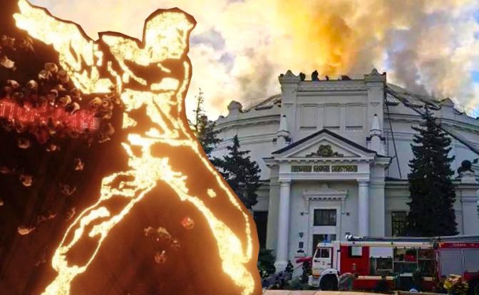 На фото: ночью БПЛА самолётного типа целенаправленно ударил по зданию Панорамы «Оборона Севастополя 1854–1855 гг.».