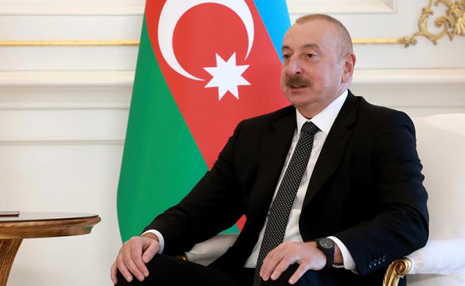 На фото: президент Азербайджана Ильхам Алиев