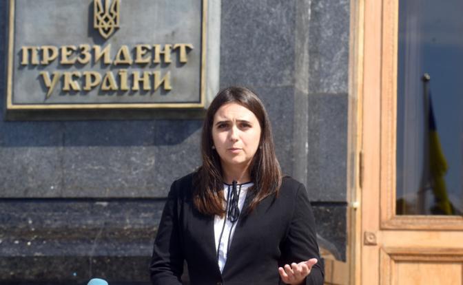 На фото: бывшая пресс-секретарь президента Украины Юлия Мендель.
