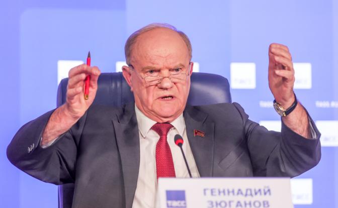 На фото: лидер КПРФ Геннадий Зюганов.