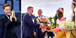 Именные револьверы от Эрдогана, выходки Трампа, отвергнутый поцелуй Макрона, шпион Boeing E-3 Sentry, озорство Рюттера: Саммит НАТО в Турции