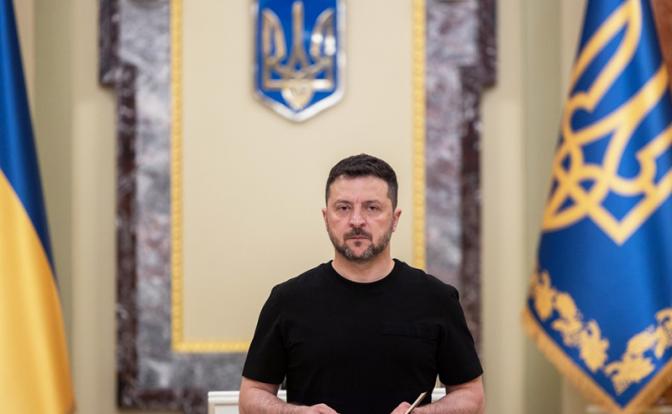 На фото: президент Украины Владимир Зеленский