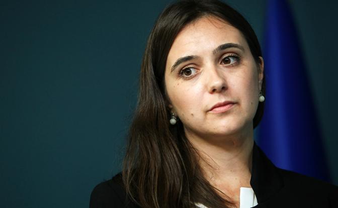 На фото: бывший пресс-секретарь президента Украины Юлия Мендель