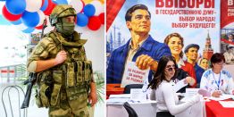 Артисты, политики, "космонавт", голосование и уничтожение лишних бланков, балалайка, рекорд: Как проходили выборы 2026 в России
