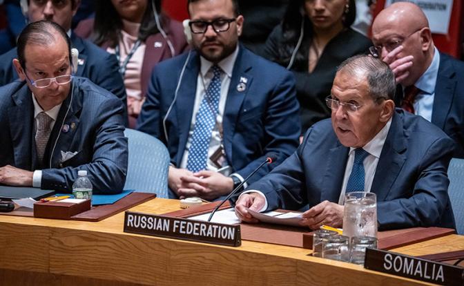 На фото: глава иностранных дел России Сергей Лавров