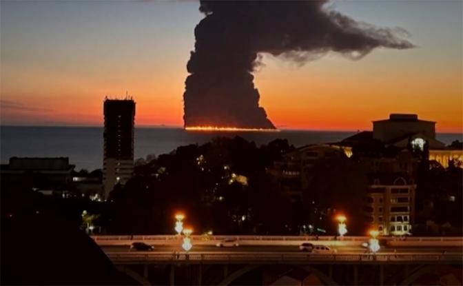 В Росприроднадзоре рассказали о ситуации в Черном море после пожара на танкере