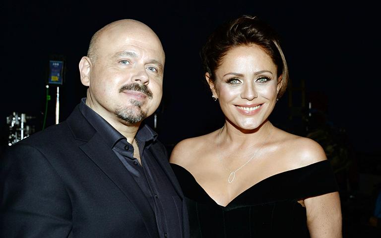 На фото: съемки музыкального клипа &laquo;Жди меня&raquo; певицы Юлии Началовой и композитора Вальтера Афанасьева в павильоне &laquo;Медиа&raquo;, 2015 год