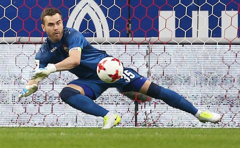 На фото: Вратарь ЦСКА Игорь Акинфеев