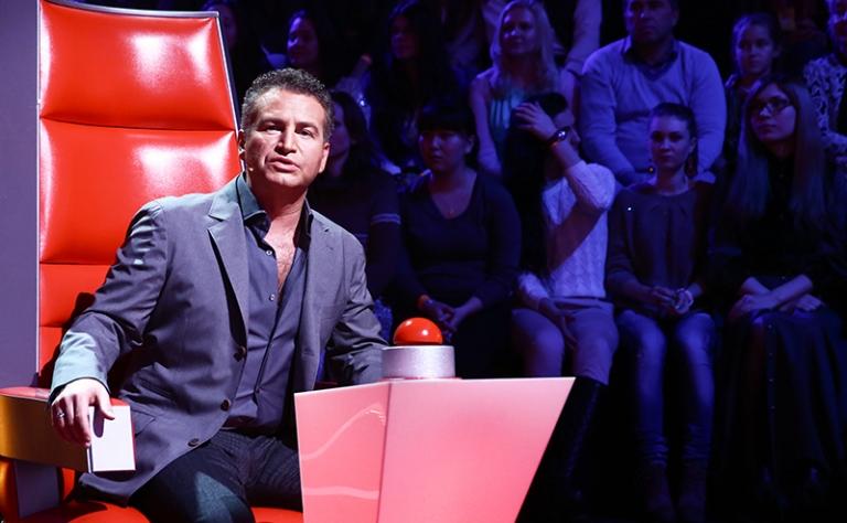 На фото: певец Леонид Агутин на съемках музыкальной программы "Голос" в телецентре "Останкино"