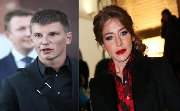 На фото: футболист Андрей Аршавин и телеведущая, бывшая супруга футболиста А. Аршавина Юлия Барановская 