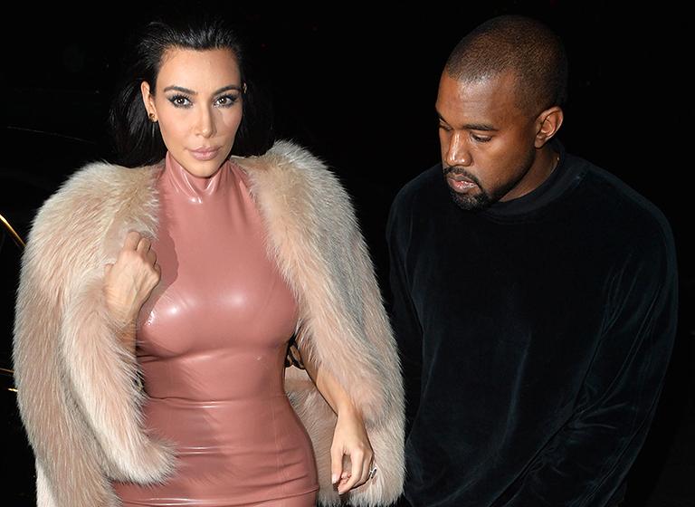 На фото: Ким Кардашьян и Канье Уэст в Лондоне,2016