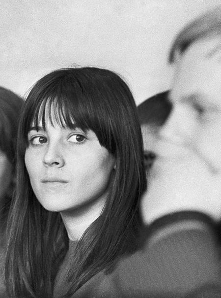 На фото: Наталья Варлей - студентка театрального училища имени Б.В. Щукина, 1968