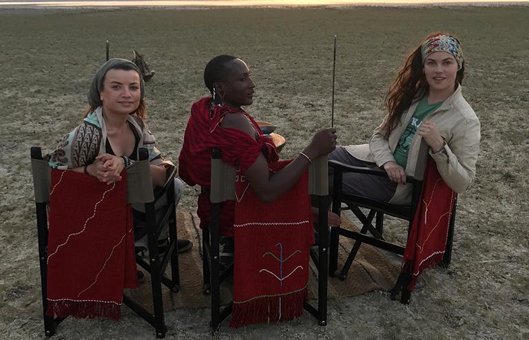 На фото: Екатерина Андреева в Африке