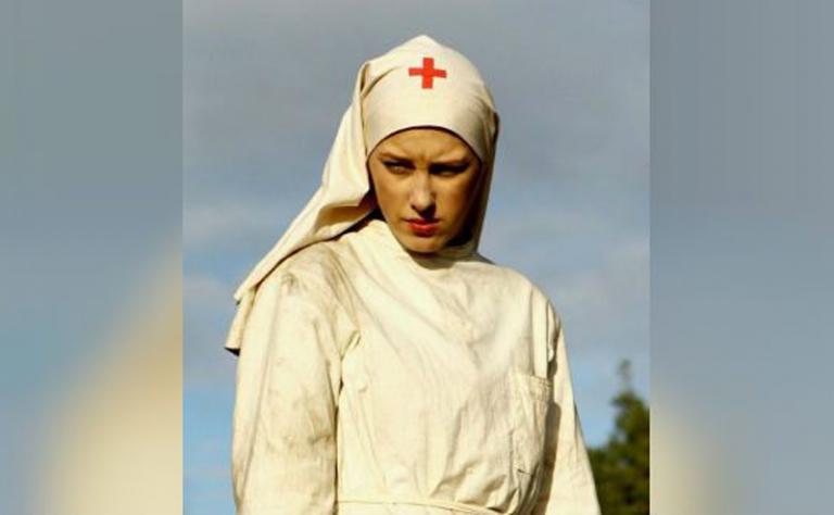 На фото: актриса Ирина Горбачева на съемках мини-сериала &laquo;Туман-2&raquo;