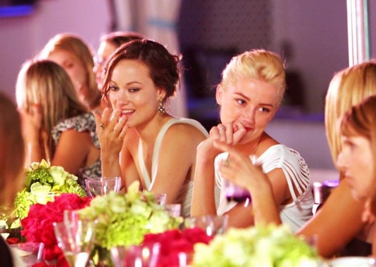 На фото: Оливия Уайлд, Эмбер Херд на вечеринке Cosmopolitan, 2009 год 