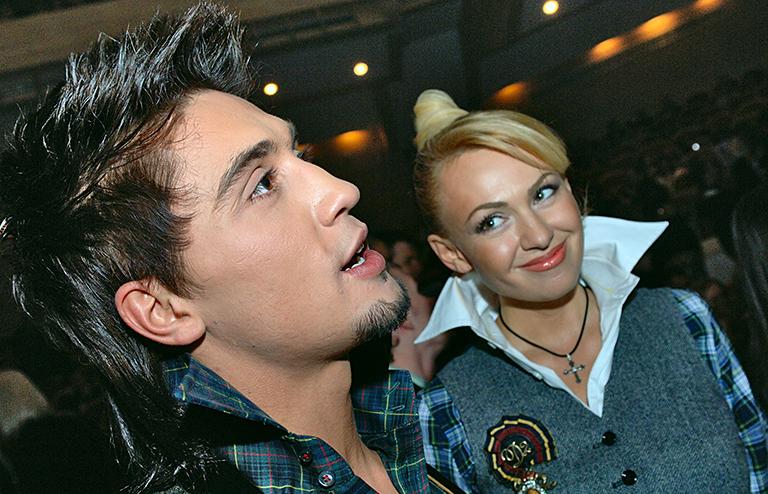 На фото: певец Дима Билан и продюсер Яна Рудковская, 2006