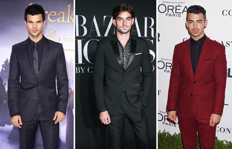 На фото (слева направо): актеры Тейлор Лотнер, Конор Кеннеди и музыкант Джо Джонас.