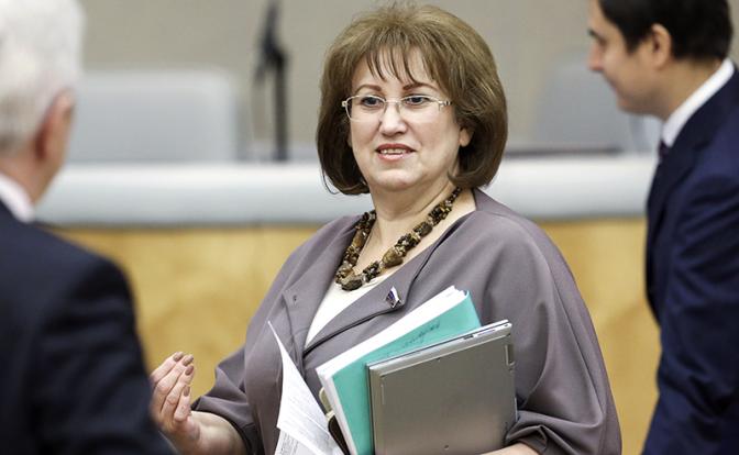 На фото: член комитета Госдумы РФ по бюджету и налогам Вера Ганзя