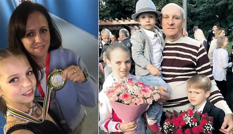 На фото: Александра и ее семья