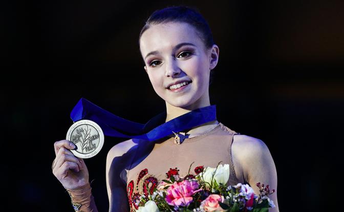 На фото: фигуристка Анна Щербакова