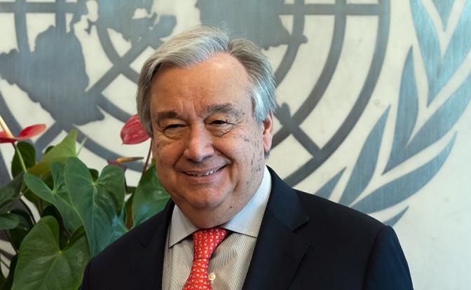 На фото: генеральный секретарь ООН Антониу Гутерриш