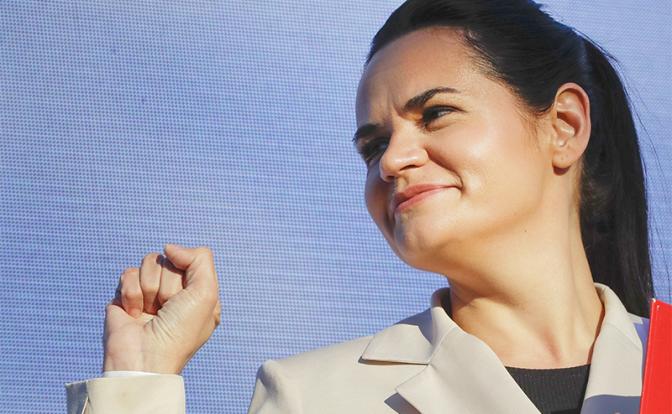 На фото: белорусский политический деятель Светлана Тихановская