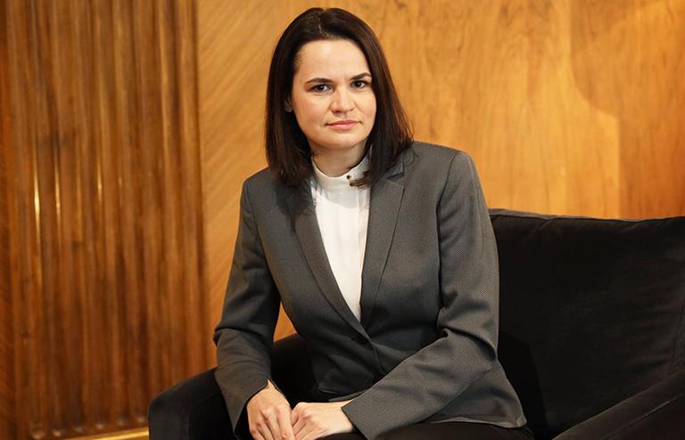 На фото: Светлана Тихановская