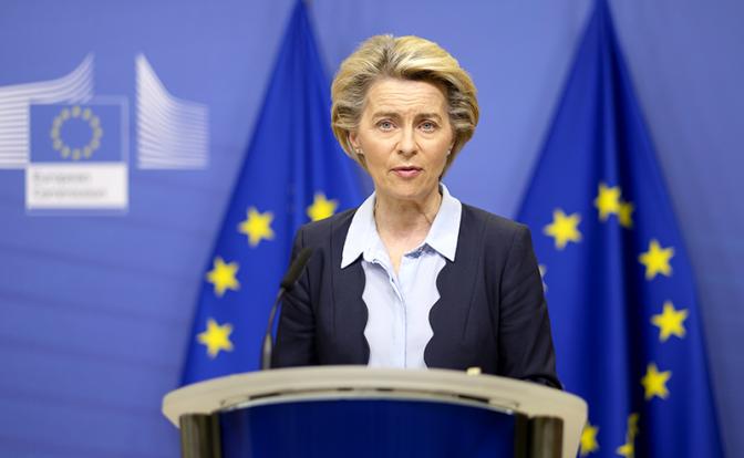 На фото: немецкий политик, председатель Еврокомиссии Урсула фон дер Ляйен