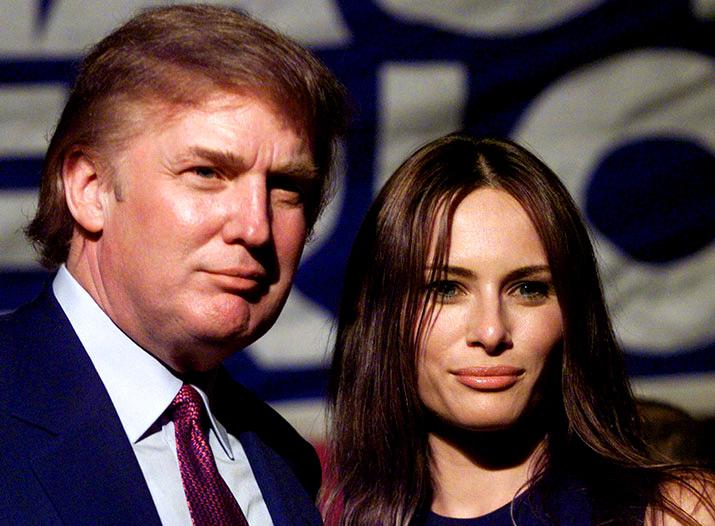 Мелания с Дональдом Трампом до свадьбы