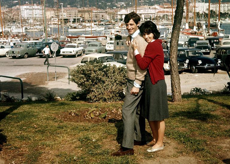 На фото: Жан-Поль Бельмондо и его первая жена Элоди Константен, 1999