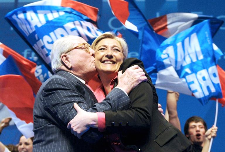 2012 год. Жан Мари Ле Пен и Мари Ле Пен