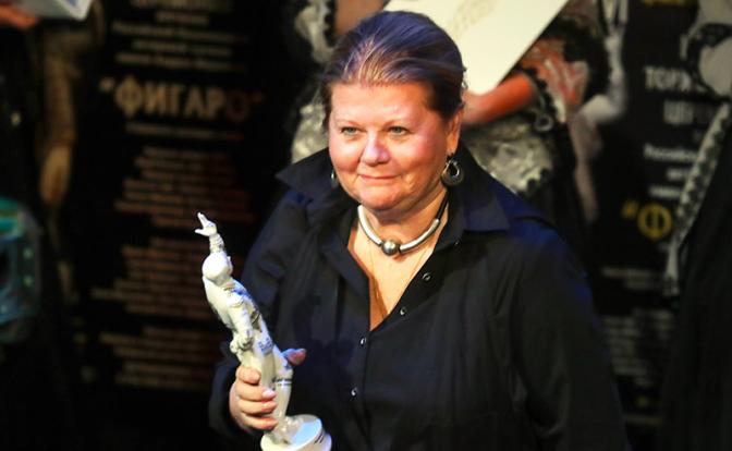 На фото: актриса Ирина Муравьева, получившая премию в номинации "За служение русскому репертуарному театру", на ХI церемонии награждения ла