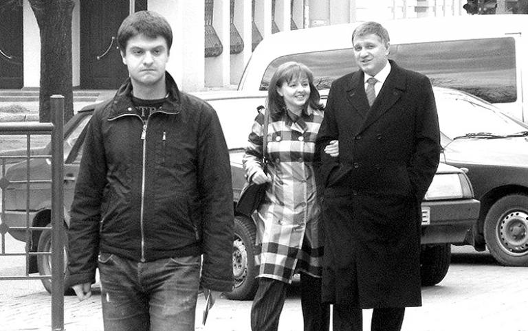 Арсен Аваков с женой Инной и сыном Александром