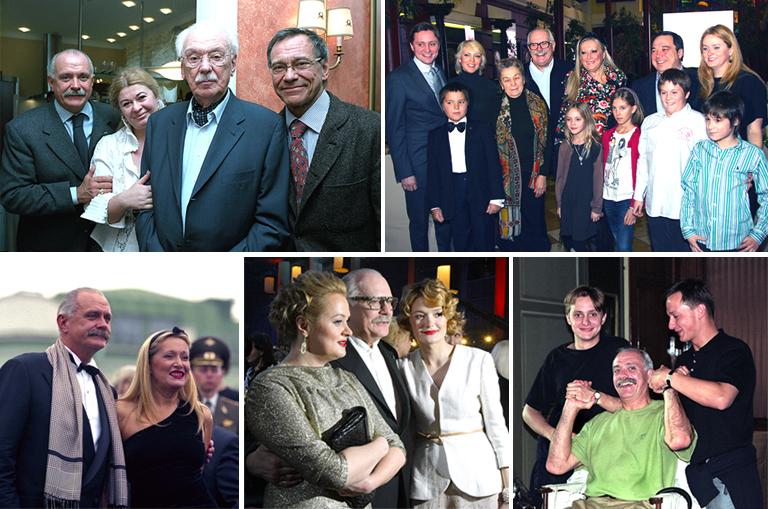 Никита Михалков с семьей