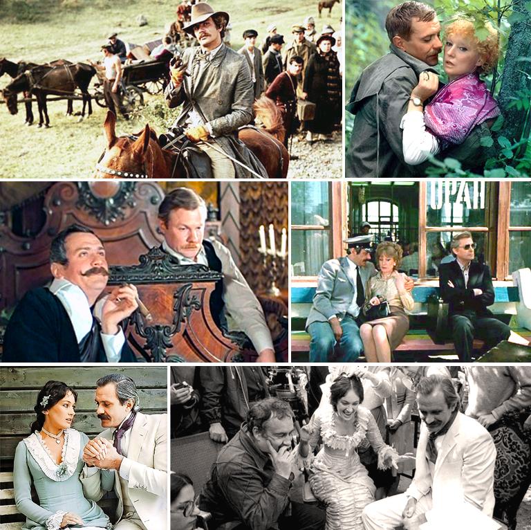 Кадры из вышеупомянутых фильмов (по часовой стрелке)