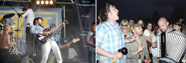 Группа «Ленинград» во главе со своим солистом Сергеем Шнуровым, 2003 год