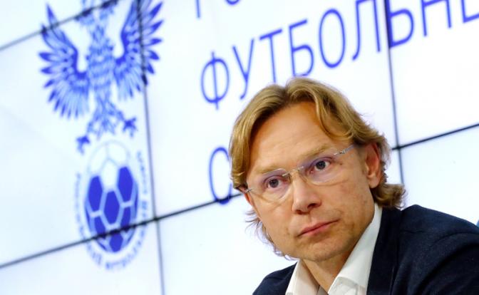 На фото: главный тренер сборной России Валерий Карпин.