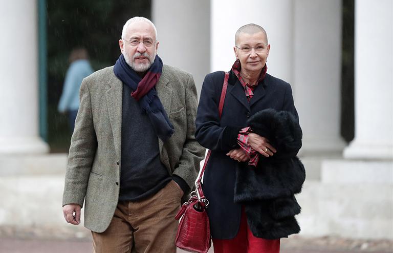 На фото: телеведущий Николай Сванидзе с супругой Мариной