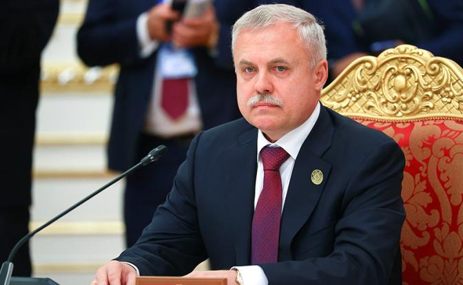 На фото: генеральный секретарь Организации Договора о коллективной безопасности Станислав Зась во время заседания Совета коллективной бе