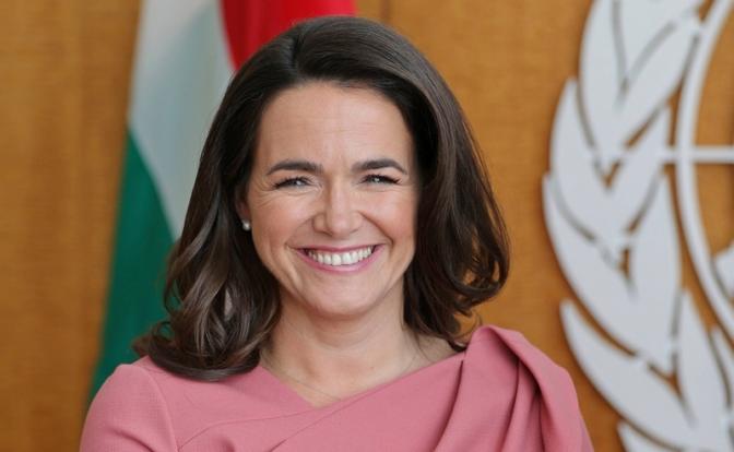 На фото: президент Венгрии Каталин Новак