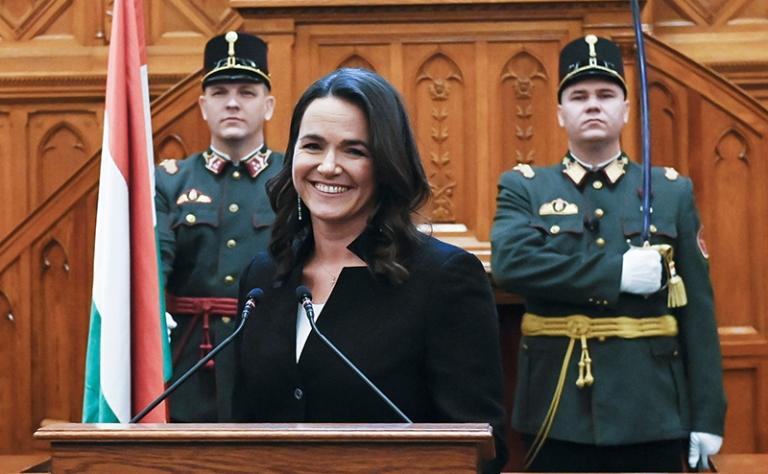 На фото: президент Венгрии Каталин Новак, 2022 год