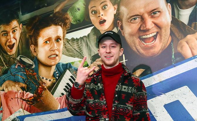 На фото: актер Семен Трескунов на премьере фильма "Родные" режиссера Ильи Аксенова в кинотеатре "Каро 11 Октябрь".