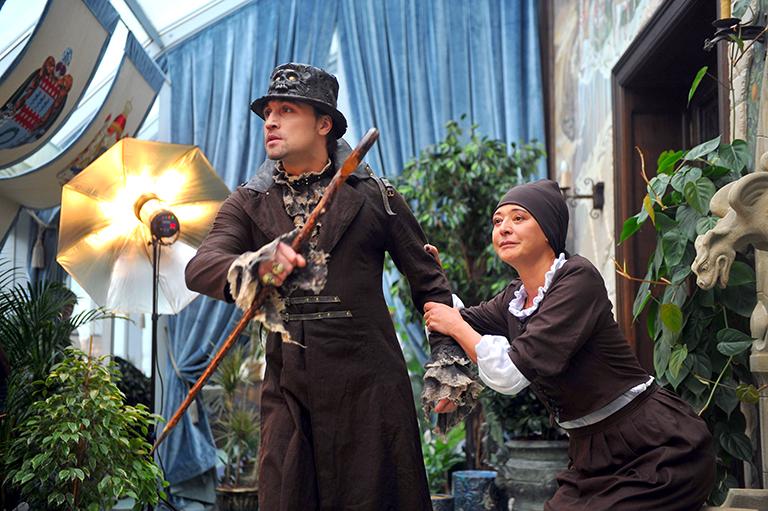 Ирина Хакамада и Дима Билан снялись в фотопроекте "7 смертных грехов", 2012 год