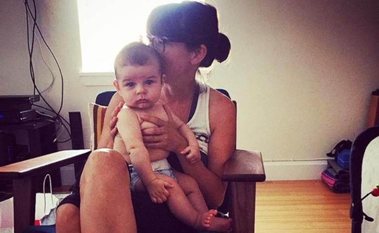 Лина Хиди с дочкой