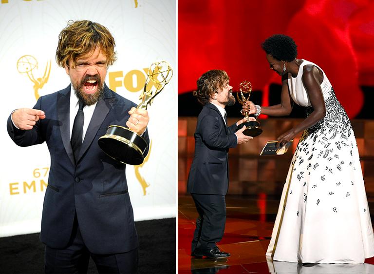 Питер Динклэйдж получил "Эмми" за лучшую роль второго плана в номинации &laquo;Драматическая серия&raquo;, 2015 год