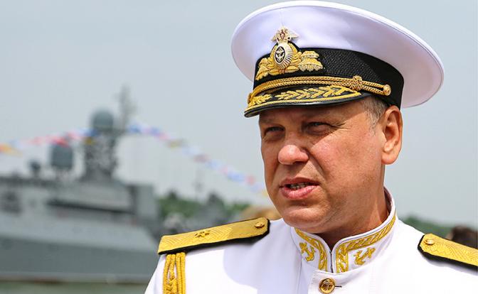 На фото: командующий Черноморским флотом Сергей Пинчук