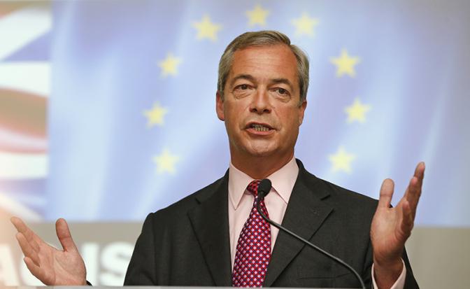 На фото: политик Найджел Фарадж