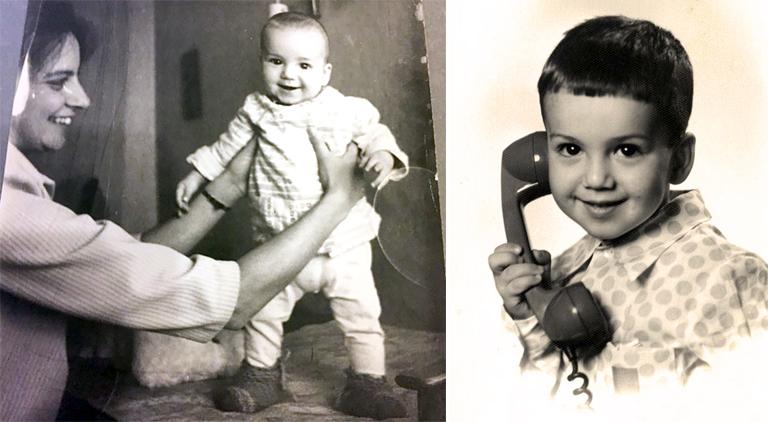 Аркадий Дворкович в детстве с мамой