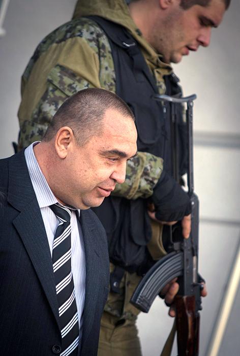 Кандидат от организации "Мир Луганщине" премьер-министр ЛНР Игорь Плотницкий, 2014 год