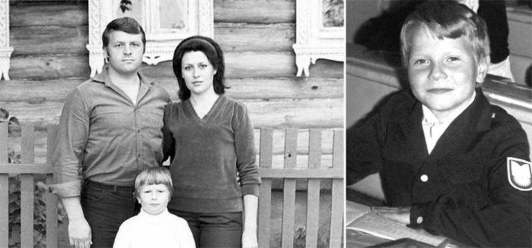 Николай Басков в детстве с родителями